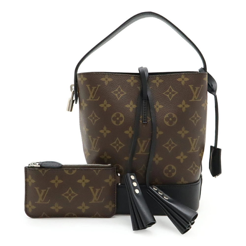 LOUIS VUITTON Monogram Hydor Handbag Noir Black Pouch